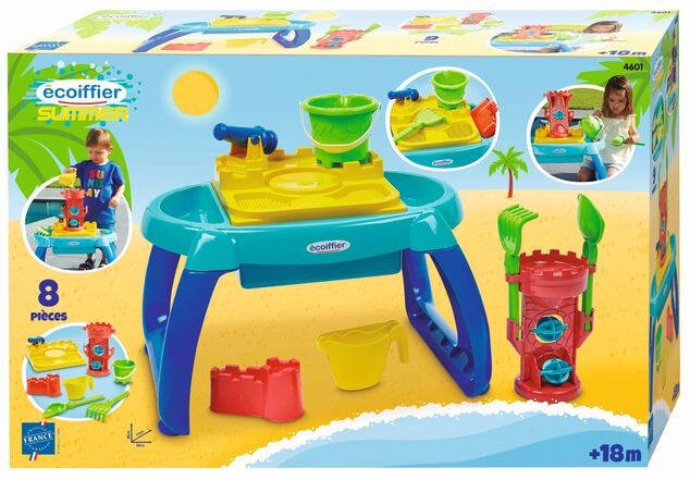 Table de sable et d'eau avec moulin