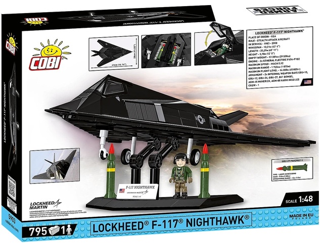 Cobi Armed Forces F-117 Nighthawk, 1:48, 798 k