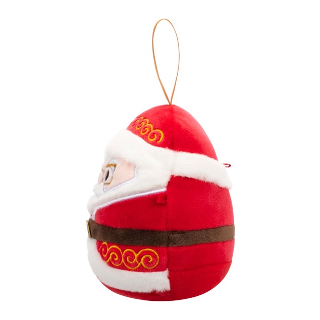 Squishmallows Decorazione natalizia Babbo Natale con occhiali - Nick, 10 cm