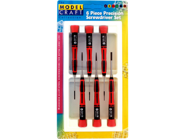 Modelcraft ploché skrutkovače (sada 6ks)