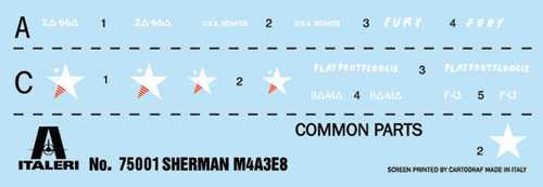 Modellbausatz Panzer 75001 - M4A3E8 Sherman Fury (1:56)