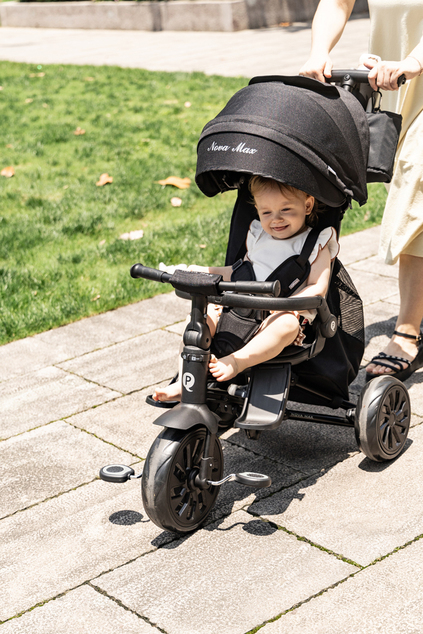 QPLAY Tříkolka Nova Max 5v1 Black, 10-72 měsíců