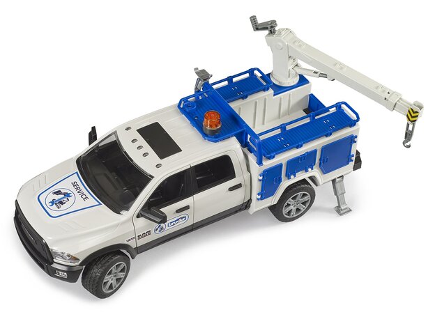 Bruder 2509 Veicolo di servizio RAM 2500 con faro rotante 1:16