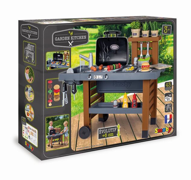 Smoby Vonkajšia záhradná kuchynka s grilom