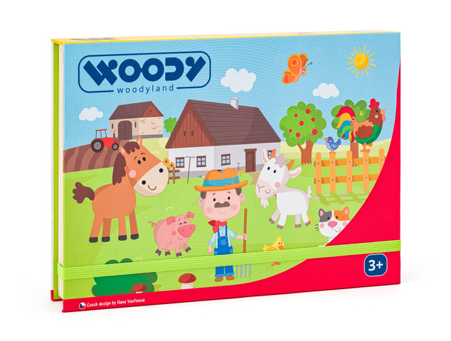 Woody Krabička s magnetickými tvarmi - Statok