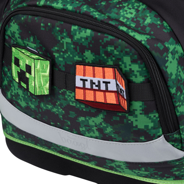 BAAGL SET 3 Zippy Plus Minecraft Boom: cartella, astuccio, sacchetto