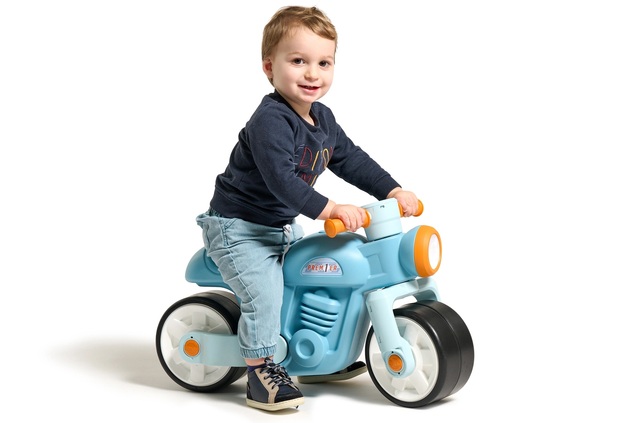 Falk odrážadlo Ride-on Retro modré - tiché kolesá