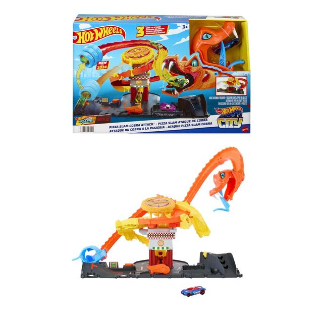 Mattel Hot Wheels City Hladná kobra útočí na pizzériu