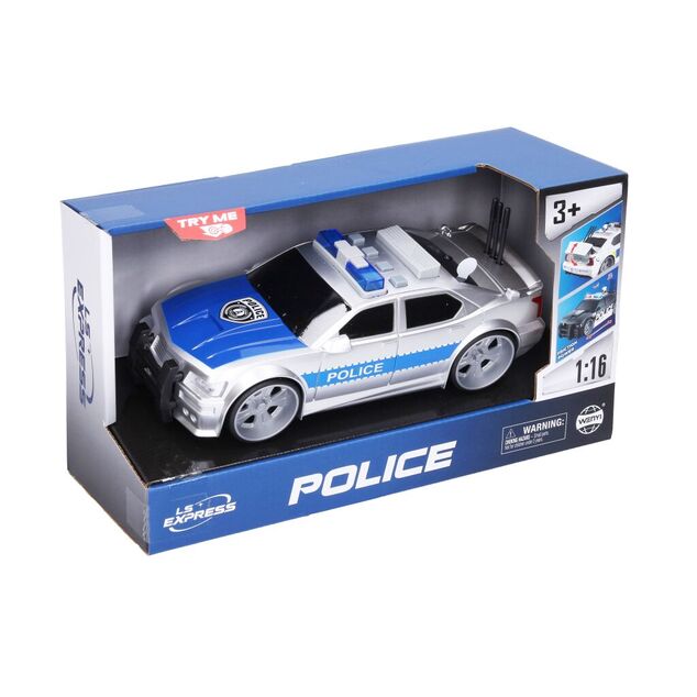 Auto polícia s efektmi na zotrvačník 27 cm