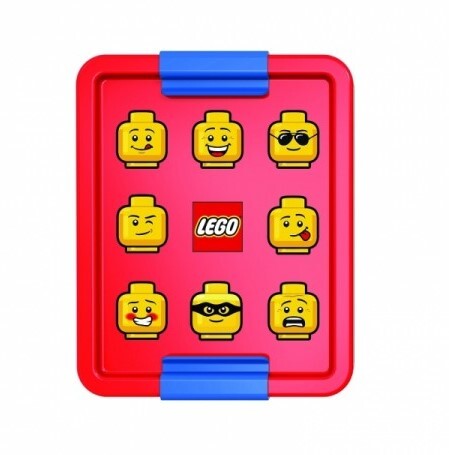 LEGO® ICONIC Classic box na desiatu - červená / modrá