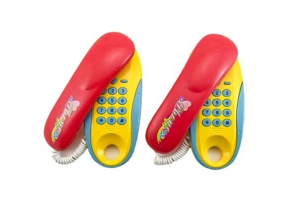 Telefonzimmer - Zimmer Kunststoff 2Stk mit Batterien Entfernung 8m