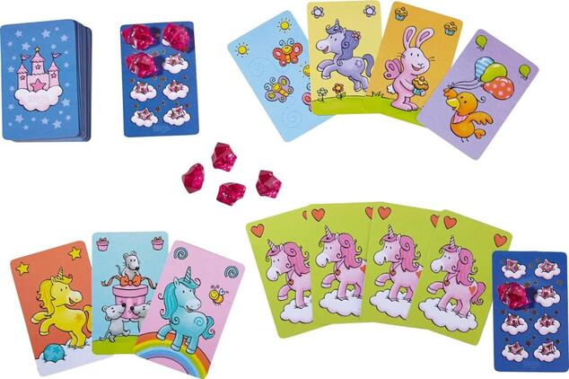 Haba Mini hra pre deti Magický jednorožec Kvarteto v kovovej krabici