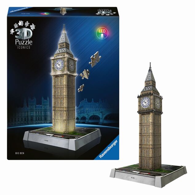 Ravensburger Iconics: Big Ben (Nočná edicia)