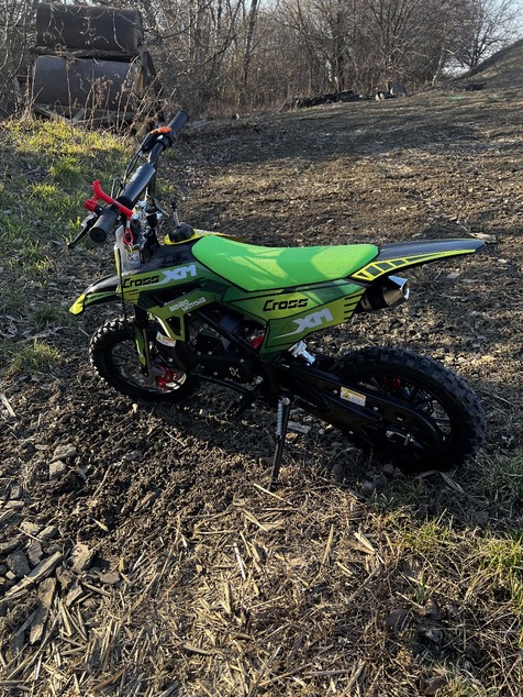 Motocicleta de gasolina para niños Beneo Motors CROSS XM verde - 50cm3