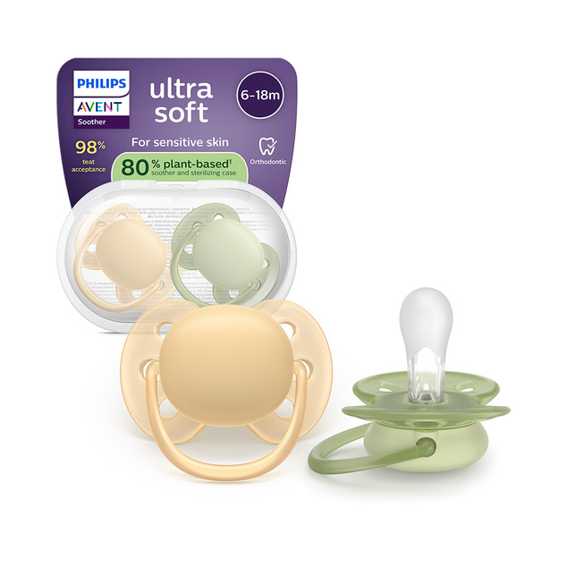 Philips AVENT Schnuller Ultrasoft Premium neutral 6-18m 2 Stk