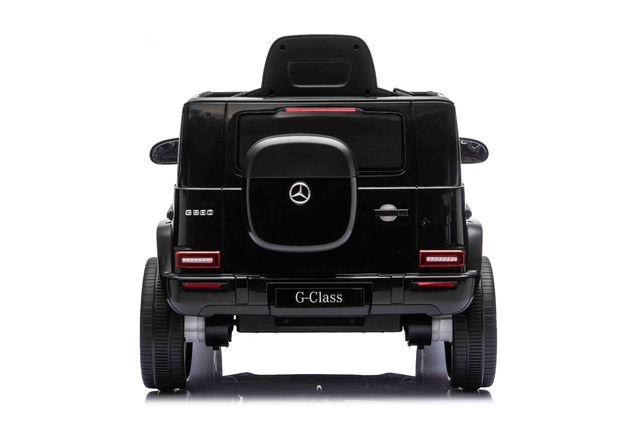 Auto elettrico Mercedes G580 12V, nero, telecomando 2,4 GHz, Bluetooth, USB