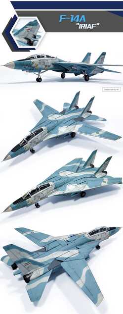Model Kit repülőgép 12594 - F-14A "IRIAF" (1:72)