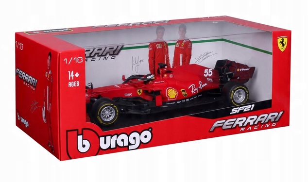 Bburago 1:18 Ferrari Racing F1 2021 SF21 nr.55 Carlos Sainz