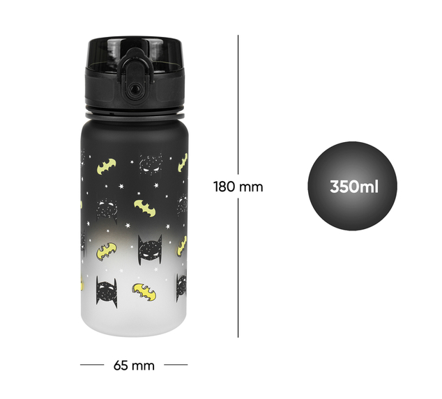BAAGL Tritan-Trinkflasche Gradient Batman-Maske, 350 ml
