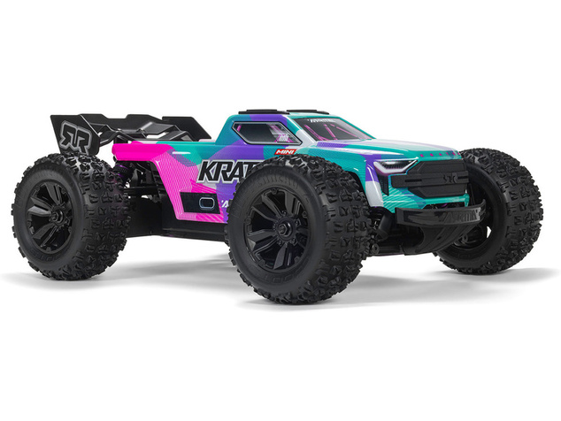 Arrma Mini Kraton 3S DSC BLX 1:16 4WD RTR turkizna/roza