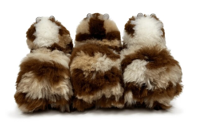 INKARI Plyšová hračka Alpaca Medium limited edition Brown Zebra 32cm