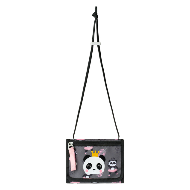 BAAGL SET 5 Zippy Panda: cartella, astuccio, sacchetto, grembiule, portafoglio