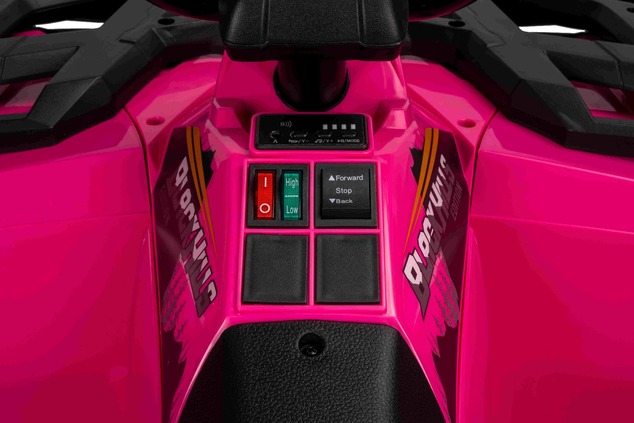 Licencovaná elektrická štvorkolka Arctic Cat 12V so zadným pohonom, ružová, LED svetlá, Lí
