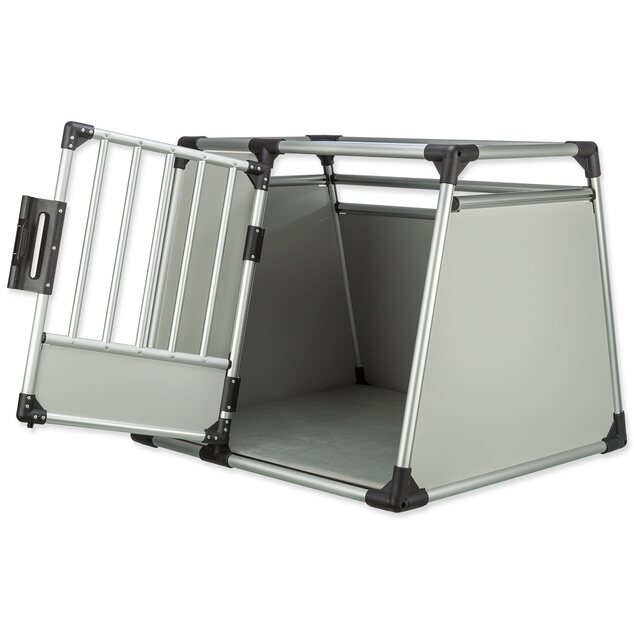 Prepravka hliník L–XL 94×75×88cm strieborno-šedá