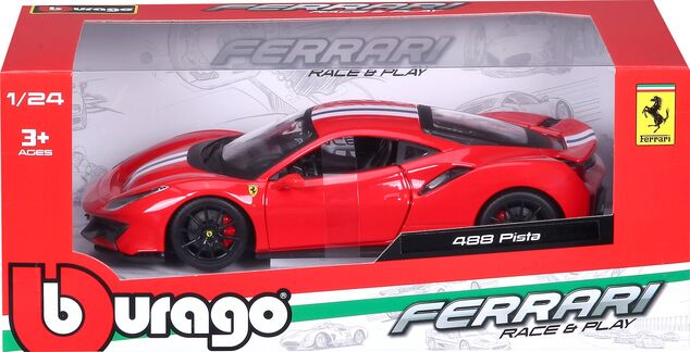 Bburago 1:24 Ferrari  TOP 488 Pista (red)