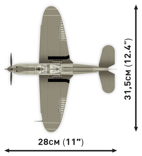Cobi II WW Bell P-39D Airacobra, 1:32, 361 k, 1 f