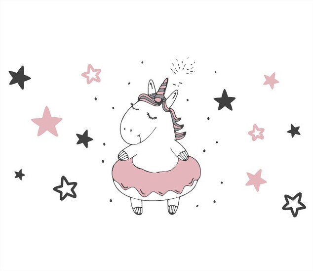 Stupienok k WC/umývadlu "Unicorn", Grey/Pink