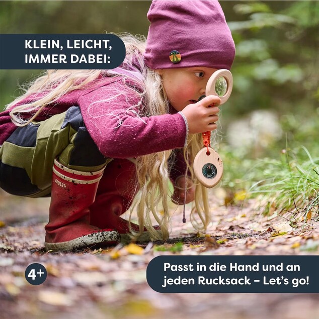 Haba Terra Kids Adventure Kompaktné trio so skobou - kompas, lupa, teplomer