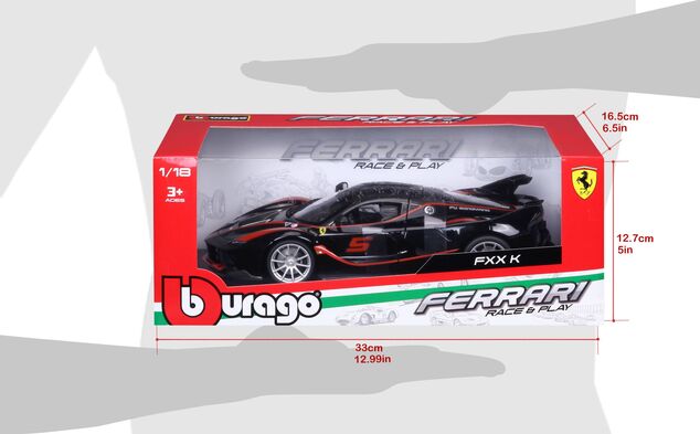Bburago 1:18 Ferrari TOP FXX K Schwarz