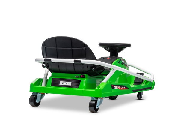 Beneo Motors Go-Kart da drift 24V, verde, 300W Motore Brushless, Batteria al litio, D