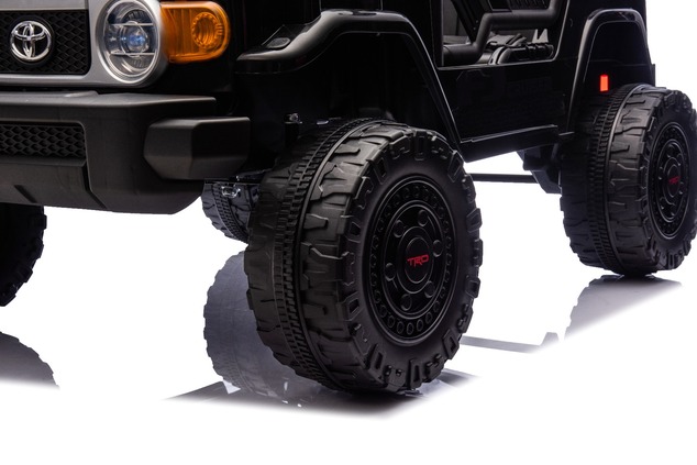 Elektrické autíčko Toyota FJ Cruiser XXL s pohonom 4x4, licencované (Dvojmiestne), čierne,