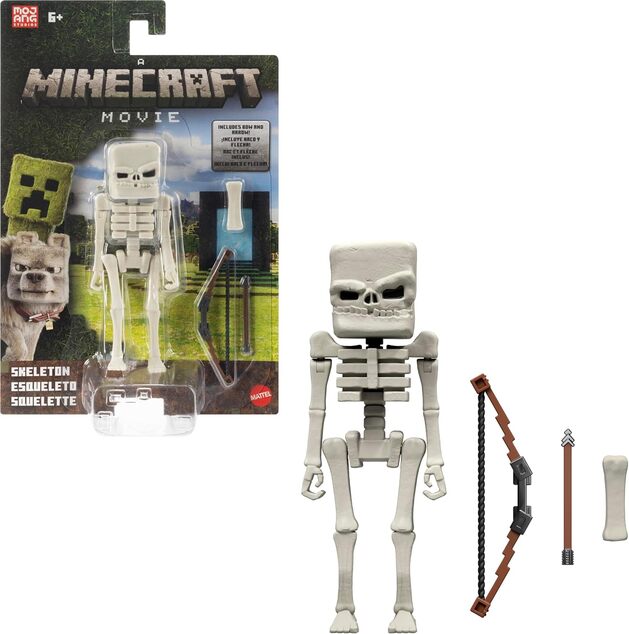 Mattel Minecraft JFR44 Filmová Figúrka Skeleton