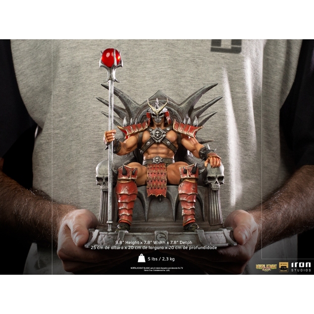 Iron Studios Mortal Kombat - Shao Khan Szobor Deluxe Art Scale 1/10