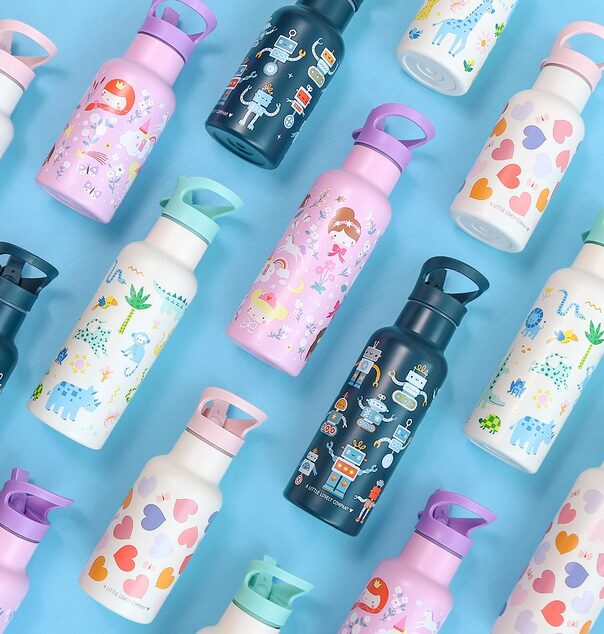 A Little Lovely Company - Edelstahl-Trinkflasche, 500 ml - Dschungel