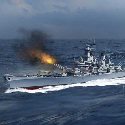 Model kompleta brodova 14401 - USS Missouri BB-63 (1: 400)