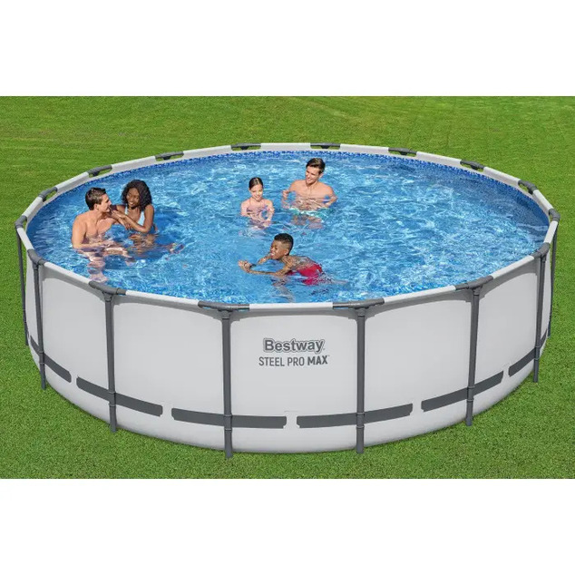Záhradný bazén Bestway 5612Z Steel Pro MAX 4.88m x 1.22m Pool Set s kartušovou filtráciou