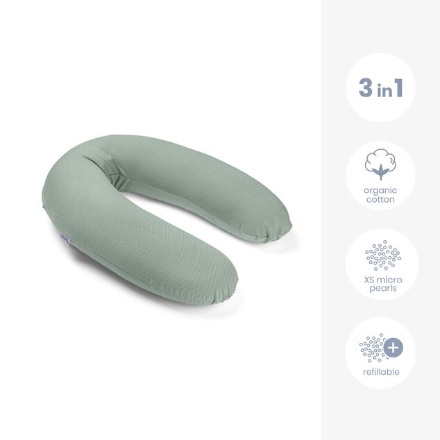 Buddy multifunkčný dojčiaci vankúš, Corduroy Green