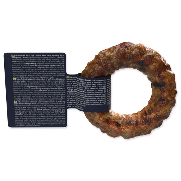 Pochúťka Ontario Protein hovädzie, žuvací bagel 8,9cm, Small