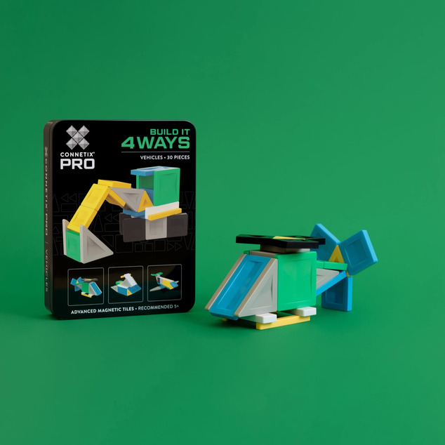 CONNETIX® Pro Build-It Vehicles Set magnetisches Bauset 30 Stück