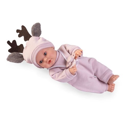 Antonio Juan 11324 KIKA – realistische Puppe mit Geräuschen und weichem Stoffkörper – 27 cm