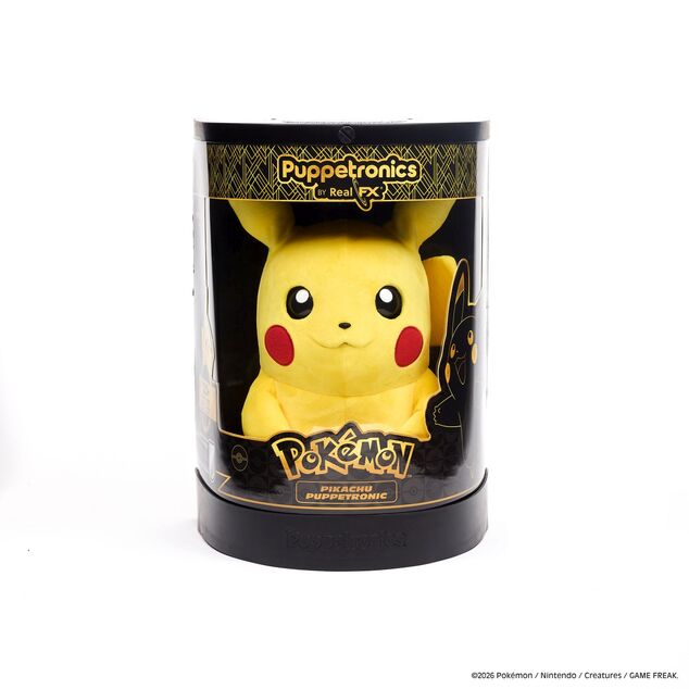 Pokémon Real FX Peluche Interattivo, 40 cm - Pikachu
