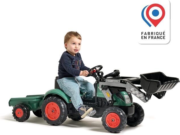 Falk Šliapací traktor 2054ML Farm Lander - Vintage s nakladačom a vlečkou