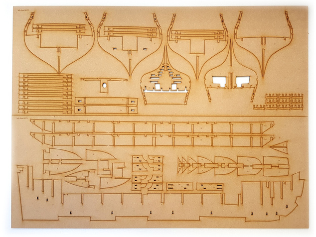 Vanguard Models HMS Indefatigable 1794 1:64 kit