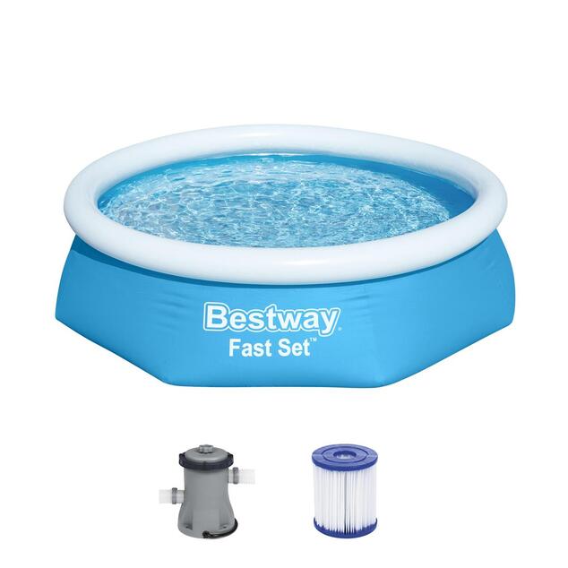 Bestway® Nafukovací bazén 57450 My First Fast Set™, 244 x 61 cm s filtráciou