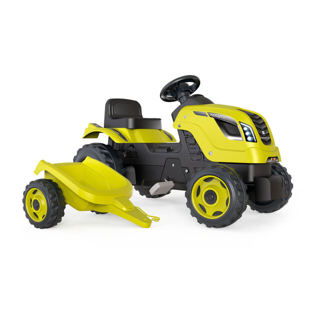 Smoby Šliapací traktor Farmer XL zelený s vozíkom