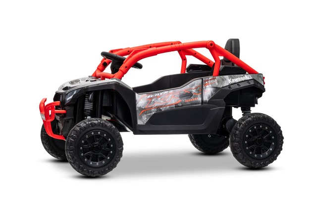 Elektrické autíčko Kawasaki TERYX KRX 1000 12V, červené, jednomiestne, odpružená zadná náp